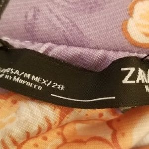 Zara Tops - Zara Purple Floral Long Sleeve Top Zara Tops - Zara Purple Floral Long Sleeve Top